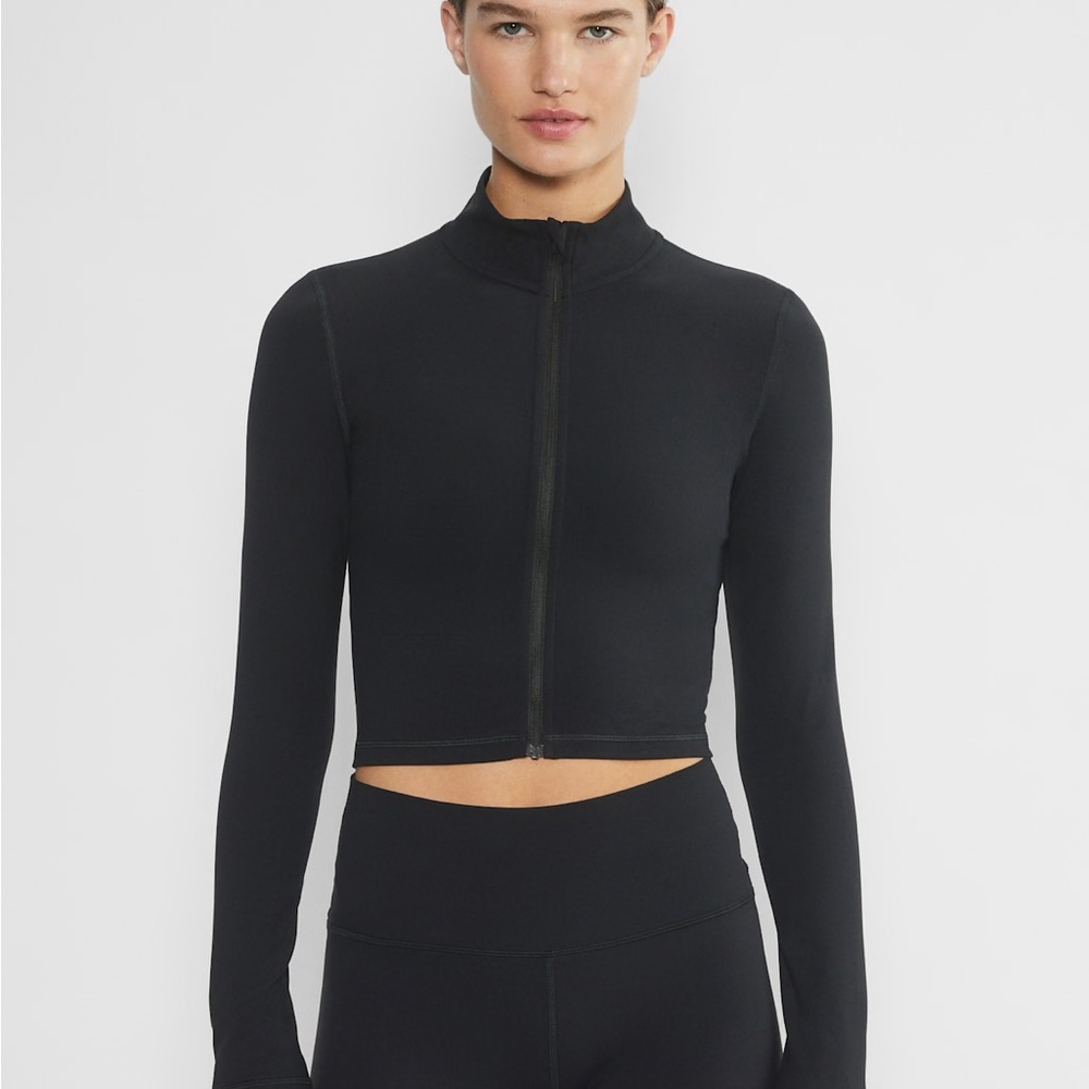 Aritzia “Golden Butter Limit Zip-Up Cropped Jacket”